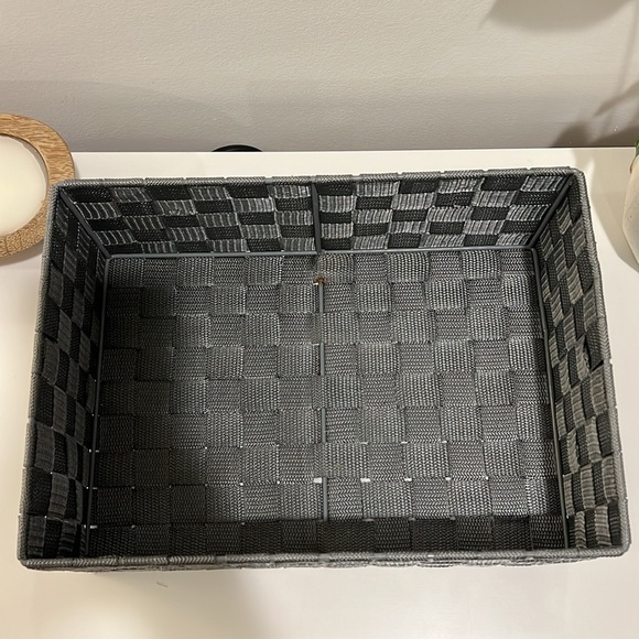 Gray storage bin/ basket - Picture 2 of 6